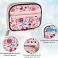 Serfeymi Weekly Travel Pill Organizer Pill Case for Purse with Removable 7 Day Pill Box, Fashionable Travel Medicine Organizer Pill Container for Medicine, Vitamin, Supplement - Pink 01