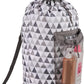 Dalykate Backpack Laundry Bag, Laundry Backpack with Shoulder Straps and Mesh Pocket Durable Nylon Clothes Hamper Bag with Drawstring Closure for College, Travel, Laundromat, Apartment