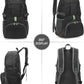 Yaopeing Lightweight Backpack,25L Foldable Hiking Packable,Water Resistant Travel Outdoor Shoulder Bag for Woman Men,Black - Roamly