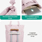 BAGSMART Tote Bag for Women, Lightweight Puffy Tote Bag with Compartments Shoulder Bag Handbag for Travel, Work, Gym,