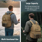 HAMBOLY Fishing Backpack with Tackle Boxes, 50L Fishing Tackle Bag with Cooler & Rod Holders, Waterproof Tackle Bag for Men
