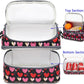 FlowFly Double Decker Cooler Insulated Lunch Bag Large Tote for Boys, Girls, Men, Women, With Adjustable Strap,Heart