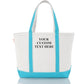 CB STATION Medium Classic Canvas Tote Bag for Women, Top Zipper Closure, Outer Pocket, Daily Essentials, Groceries, Traveling