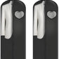 Dress Bags for Gowns Long, 65'' Garment Bags for Hanging Clothes, Suit Bag Cover for Storage and Travel, with Clear Heart Window, 2 Pack (Black)