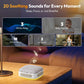 Portable Sound Machine for Travel, White Noise Sound Machine for Sleeping with Night Light, Mini Noise Machine with 20 Quality Non-looping Sounds, Headphone Jack, Memory, Timer for Adults,Hotel