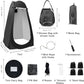 Portable Camping Privacy Tent, Outdoor Shower Tent Kit with 5 Gallon Shower Bag-(Nozzle Upgraded)