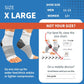 Plantar Fasciitis Sock (6 Pairs) for Men and Women, Compression Foot Sleeves with Arch and Ankle Support (Black, Gray, White, X-Large)