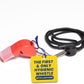 The Protector Whistle P51 - Coach Whistle - Official Whistle for Sports, Removable Cushioned Mouth Grip, Loud Safety Whistle for Adults with Breakaway Lanyard - Emergency Whistle Teacher Lifeguard