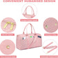 Women Duffle Weekender Travel Bag: Large Duffel Bags with Shoe Compartment Carry On Overnight Tote Bag with Wet Pocket Toiletry Bags Traveling Weekend Gym Yoga Hospital Bag for Labor and Delivery Pink