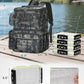 MATEIN Fishing Backpack with 4 Tackle Boxes, Fishing Bag with Rod Holder & Safety Compass & Cooler, Gifts for Fishermen