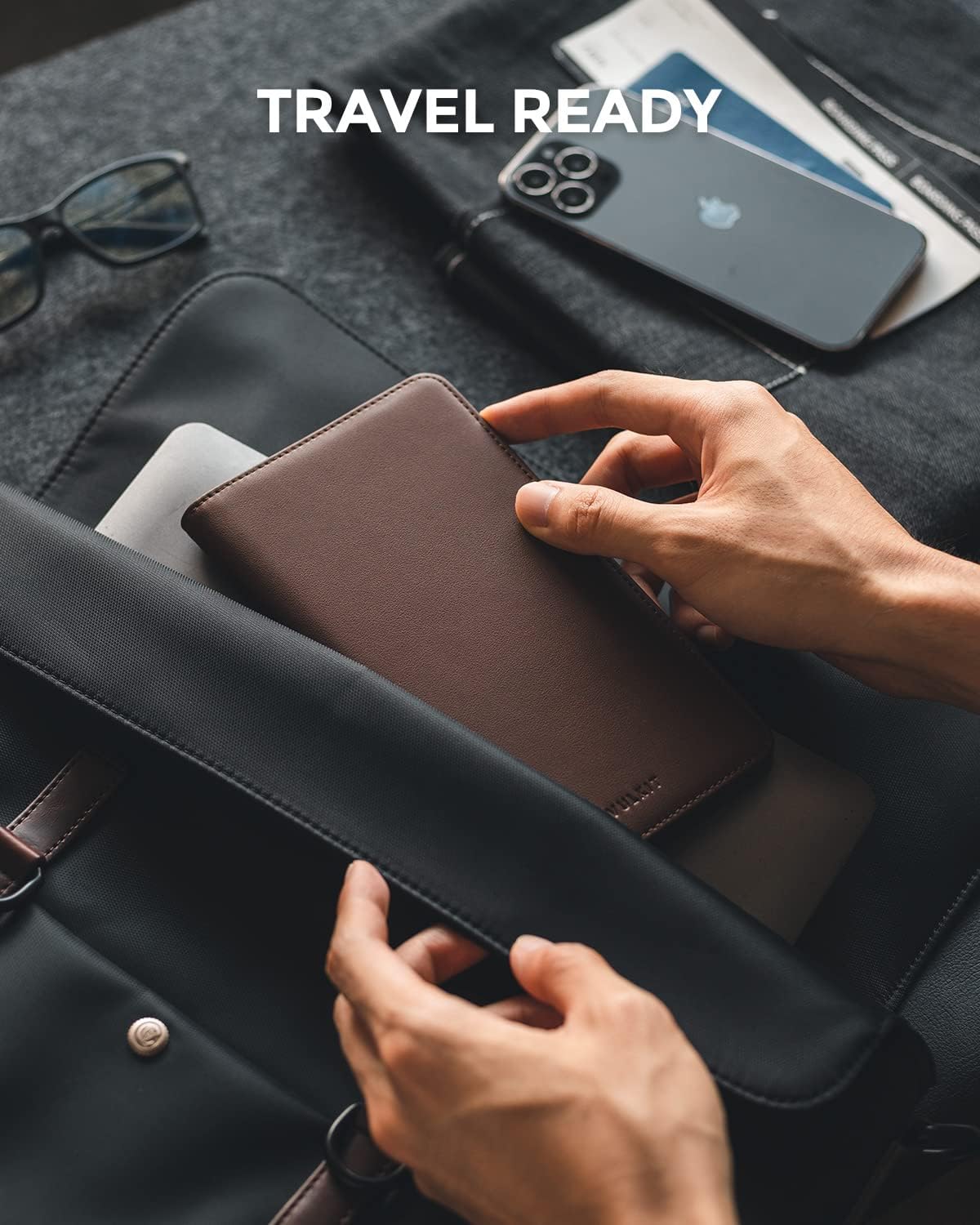 VULKIT Passport Holder Wallet RFID Blocking Travel Wallet for Men & Women - Roamly