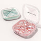 1 Pack Small Pink Pill Organizer, 4 Compartments, Compact Stylish Cute Travel Camping Pill Box Daily Medicine Pill Case, Portable and Moistureproof to Store Vitamins, Medication and Supplements