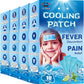 40 Sheets EasYeah Cooling Patches for Fever Discomfort & Pain Relief, Cooling Relief Fever Reducer, Soothe Headache Pain, 10 Count Per Box (4 Boxes)