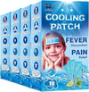 40 Sheets EasYeah Cooling Patches for Fever Discomfort & Pain Relief, Cooling Relief Fever Reducer, Soothe Headache Pain, 10 Count Per Box (4 Boxes)