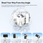 ULANZI Ombra Ⅱ Camera Travel Tripod White, 61.5" Aluminum Tripod Foldable with UKA Quick Release Plate for Phone Sony Canon, Video Shooting Vlogging Portable Stand w Phone Clamp Holder Carry Bag