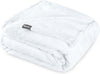 Bare Home Fleece Blanket - Throw/Travel - Ultra-Soft Lightweight for Bed, Sofa, and Couch - Luxury Microplush - Cozy Warm Blanket (Throw/Travel, White)