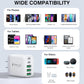USB C Wall Charger Block, 2Pack 50W 5-Port C Charger Fast Charging Block PD Power Adapter +QC 3.0 Multiport Type C Box Brick Cube USB A Wall Plug for iPhone 16/15/14 Pro Max Plus, iPad,Samsung Galaxy - Roamly