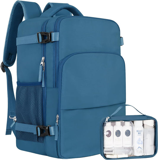 Travel laptop Backpack for Men Women, Personal Item Size Flight Approved, 16 Inch Laptop Bag with Multi-Pockets, College Computer Bag, Waterproof Carry On Backpack Casual Daypack Backpack