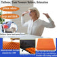 Plus Size Gel Seat Cushion for Long Sitting, Extra Large and Thick, Seat Cushion for Back, Sciatica, Hip, Tailbone Pain Relief , Used for the Office, Wheelchair, Car, Truck, Recliner, Stadium.(Orange)