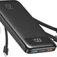 charmast 20000mAh Portable Charger with Built in Cables, 22.5W Travel Power Bank Fast Charging, USB C Cell Phone Battery Pack for iPhone 16/15/14/13/12/11 Series, iPad, Samsung, Android, Tablet - Roamly