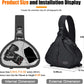 CADeN Camera Bag Sling Backpack Camera Case Waterproof with Rain Cover Tripod Holder, Compatible for DSLR/SLR Mirrorless Cameras (Canon Nikon Sony Pentax) and Accessories Black