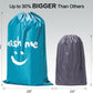 HOMEST 2 Pack XL Wash Me Travel Laundry Bag, Dirty Clothes Organizer, Large Enough to Hold 4 Loads of Laundry, Easy Fit a Laundry Hamper or Basket