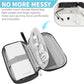 Electronics Travel Organizer,Portable Waterproof Electronic Travel Storage Bag for Small Charging Cord Storage,Charger,Small Electronics,SD Card etc,for Travel,Business -Black