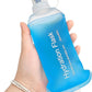 GYGYL Soft Flask, TPU Collapsible Soft Water Bottle for Hydration Pack, Running Vest, Leak-Proof Folding Water Bottle for Hiking Cycling Climbing Jogging-250ml Blue