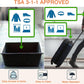 XEWEA 2PCS Large TSA Approved Clear Travel Toiletry Bags for Men Women, Transparent Makeup Cosmetic Bag with Handle,Waterproof PVC Quart Organizer Storage Pouch for Toiletries Airline Essential, Balck - Roamly