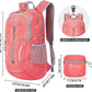 ZOMAKE 25L Ultra Lightweight Packable Backpack, Foldable Hiking Backpacks Water Resistant Small Folding Daypack for Travel(Red)