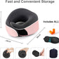 Travel Neck Pillow, Best Memory Foam Airplane Pillow for Head Support Soft Adjustable Pillow for Plane, Car & Home Recliner Use (Pink1)