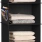 Simple Houseware 6 Shelf Hanging Closet Organizer, Black