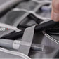 Cable Organizer bag for women or men,Electronic Accessories Carry Case Portable Waterproof Double Layers All-in-One Storage Bag for Cord, Charger, Phone, Earphone (Black)