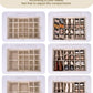 StorageWorks Shoe Organizer for Closet, Fits up to 24 Pairs, Shoe Cubby Storage Containers with Adjustable Dividers and Clear Cover, Gray and White Stripes