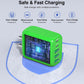 50W USB C Wall Charger Block,5-Port C Charger Fast Charging Block PD Power Adapter +QC 3.0 Multiport Type C Box Charger Cube USB A Wall Plug for iPhone 16/15/14/13 Pro Max Plus,Samsung(Green)(2-Pack) - Roamly