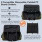 110L/140L Expandable Soft-Sided Foldable Duffle Bag with 2 Rubber Wheels,Packable 32” Rolling Carry-On with Multi-Pockets & Compartments,Army Green - Roamly