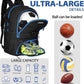LARIPOP Soccer Backpack Soccer Bag with Ball Holder & Shoe Compartment Youth Sports Equipment Training Bag