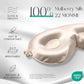 ZIMASILK Adjustable 22 Momme 100% Mulberry Silk Sleep Mask, Upgraded 3D Contoured Cup Eye Mask for Sleeping, Super Soft & Breathable Blindfold, Blackout for Deep Sleeping (Beige)