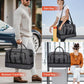 WITZMAN Weekender Bags for Men Women Carry On Duffle Overnight Bag with Toiletry Bag Sets Travel Duffel Bag Shoes Compartment （B694 Silvery Grey） - Roamly