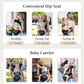 MOMTORY Carryall™ Pro Baby Carrier, Safety-Certified 6-in-1 Ultra Storage Baby Carrier Newborn to Toddler, Front & Back Baby Holder Carrier with Hip Seat, Pure Black