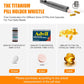 Titanium Emergency Whistle with Hidden Pill Holder Case, Portable Waterproof Fob Medicines Organizer 120db+ Survival Whistles Keychain Container for Outdoors, Camping, Travel EDC Accessories