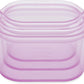 Zip Top Reusable Food Storage Bags | 3 Dish Set [Lavender] | Silicone Meal Prep Container | Microwave, Dishwasher and Freezer Safe | Made in the USA