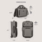 U.S. Traveler Rio Fabric Expandable Carry-on Luggage, Rolling Suitcase, Grey, 2 Wheel Set