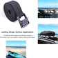 Premium Lashing Nylon Strap - Cam Buckle Tie Down Straps Heavy Duty Secure Straps up to 500 lbs Capacity for Motorcycle,SUP, Kayak, Canoe, Surfboard, Cargo, Boat,Trailer, Moving(1'' x 6.5Ft Black)