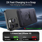 3-in-1 Portable Charger, 10000mAh Foldable Power Bank Fast Charging,MagSafe Charger Battery Pack Magnetic,Travel Wireless Charging Station for iPhone 16/15/14/13/12,iWatch, Air pods, Black