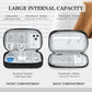 FYY Travel Organizer Pouch Electronic Accessories Carry Case Portable Waterproof Double Layers All-in-One Storage Bag for Cable, Cord, Charger, Phone, Pattern Black