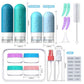 18 Pack Travel Bottles for Toiletries - TSA Approved Silicone Containers, Leak Proof Refillable Liquids Shampoo & Conditioner Essentials
