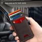 Wallet for Men RFID Wallet with Money Clip, Slim Pop Up Card Holder for 10-12 Cards, Minimalist Smart Credit Card Case with ID Window, Bifold Metal Wallet for Front Pocket, Gifts for Men