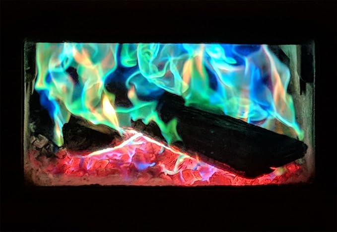 Mystical Fire Color Changing Packets Fire Pits Campfire Long-Lasting Enchanted Multi-Color Magical Family Fun for Indoor Fireplace or Outdoor Use 25 Gram 12 Pack