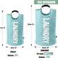 DOKEHOM 125L X-Large Collapsible Washing Laundry Basket Bag (7 Colors) for Bedroom, Fabric (Light Blue, XL)